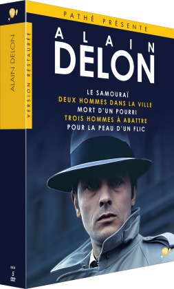 Alain Delon - Le Samouraï / Deux hommes dans la ville / Mort d'un pourri / Trois hommes à abattre / Pour la peau d'un flix (Version Restaurée, 5 DVD)