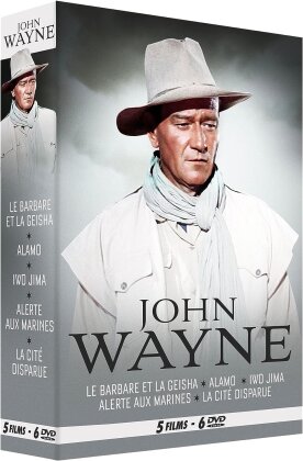 John Wayne - Le Barbare et la Geisha / Alamo / Iwo Jima / Alerte aux Marines / La cité disparue (5 DVD)