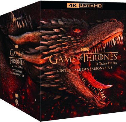Game of Thrones - Le Trône de Fer - L'intégrale des Saisons 1 à 8 (30 4K Ultra HDs + 3 Blu-ray)