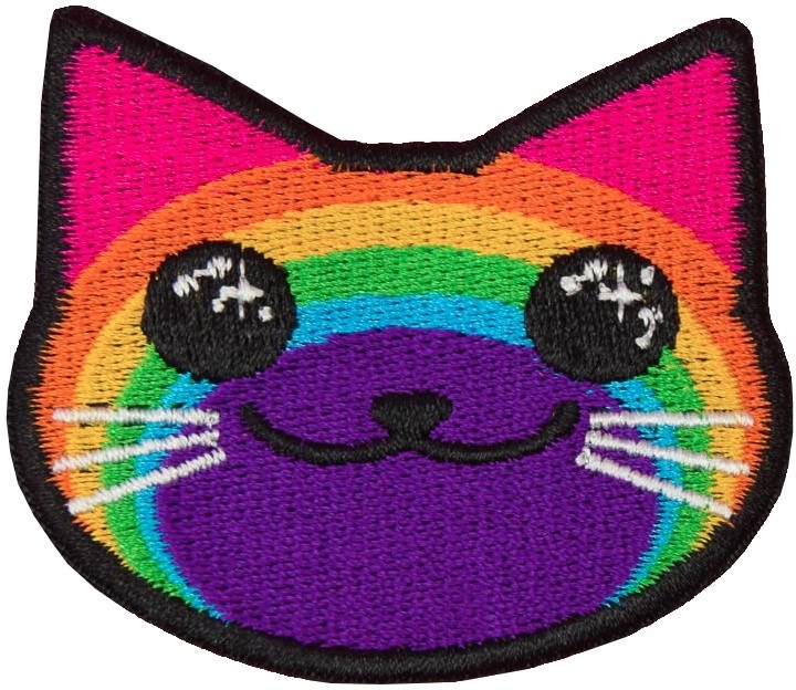Cute LGBT Rainbow Cat - Patch