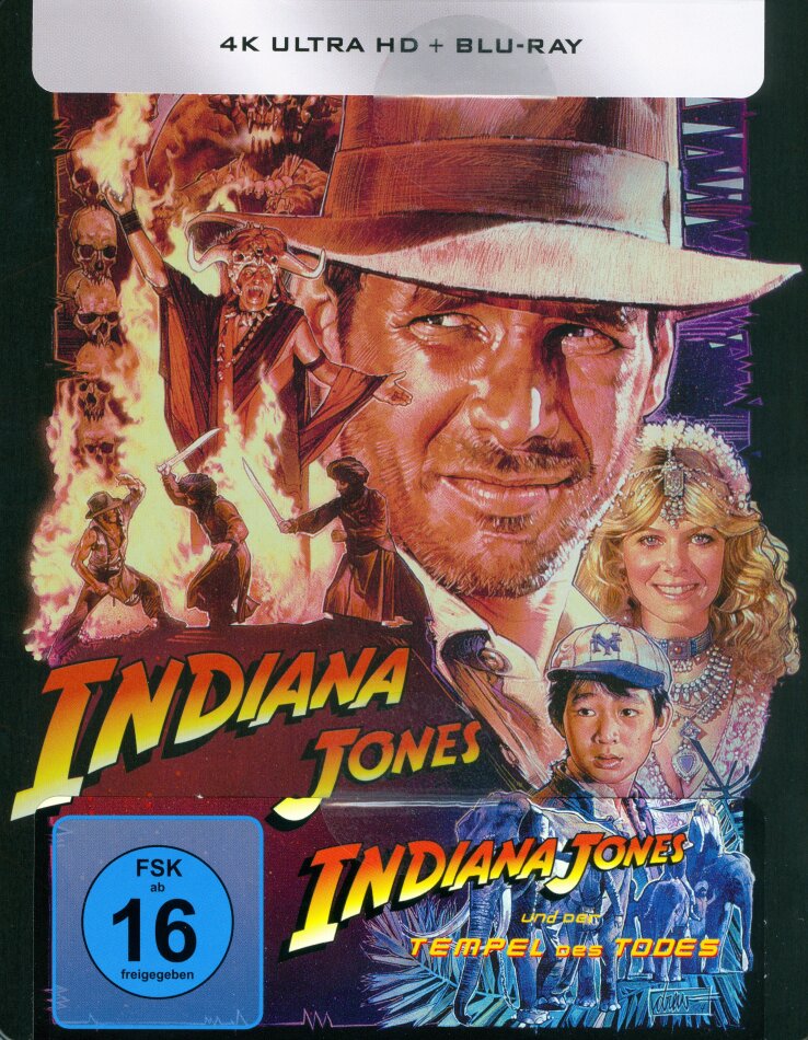 Indiana Jones und der Tempel des Todes (1989) (Limited Edition, Steelbook, 4K Ultra HD + Blu-ray)
