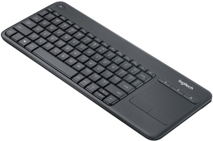 LOGITECH Wireless Touch Keyboard K400 Plus, black, CH
