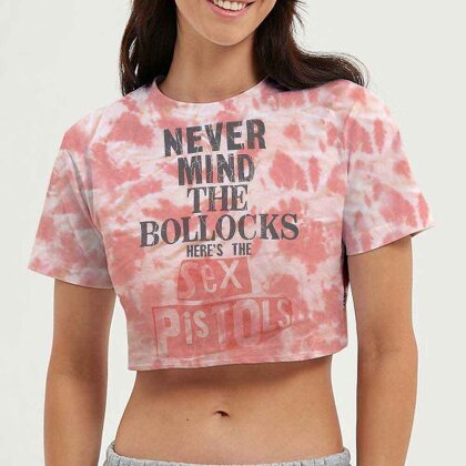 The Sex Pistols Ladies Crop Top - Never Mind the Bollocks (Wash Collection)