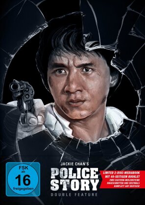 Police Story 1 & 2 - Double Feature (Limited Edition, Mediabook, Uncut, 2 Blu-rays)