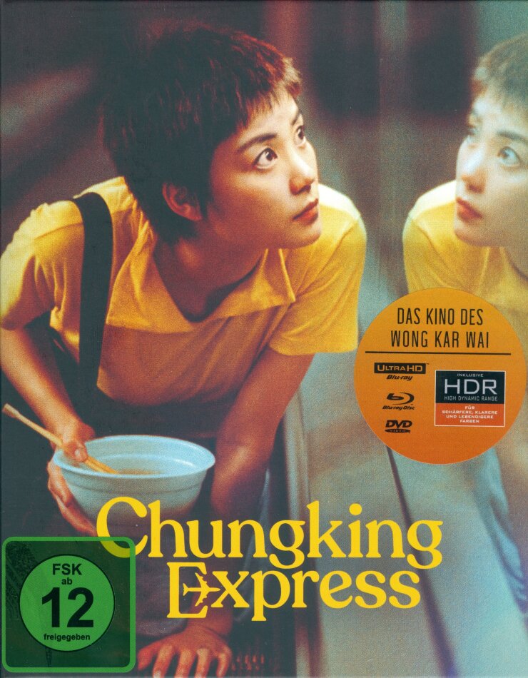 Chungking Express (1994) (Schuber, Digipack, Special Edition, 4K Ultra HD + Blu-ray + DVD)