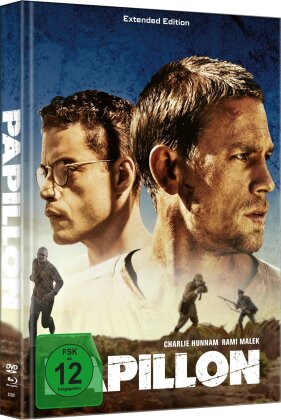 Papillon (2017) (Cover B, Extended Edition, Limited Edition, Mediabook, Blu-ray + DVD)