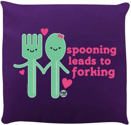 Pop Factory: Spooning Leads to Forking - Cushion