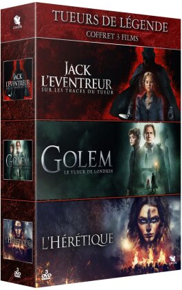 Tueurs de Légende - Jack l'éventreur - Sur les traces du tueur / Golem - Le tueur de Londres / L'Hérétique (3 DVD)