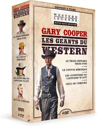 Gary Cooper - Les géants du Western - Le train sifflera trois fois / Le convoi héroîque / Les aventures du capitaine Wyatt / Ceux de Cordura (Western de Légende, 4 DVD)