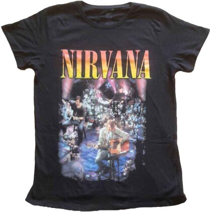 Nirvana Ladies T-Shirt - Unplugged Photo