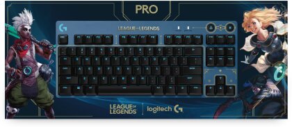 Logitech Clavier mécanique de jeu G PRO TKL sans pavé numérique Lightspeed RGB Edition League of Legends avec commutateurs GX Brown Tactile - Azerty FR