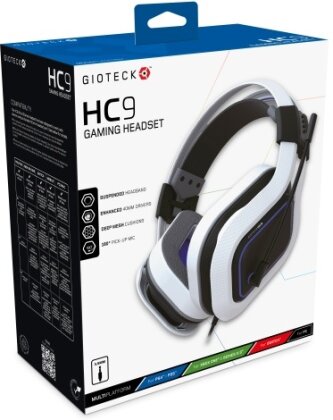Freemode - HC-9 Wired Gaming Headset for PS5, PS4, PC, Mac, Mobile (Blue/White)