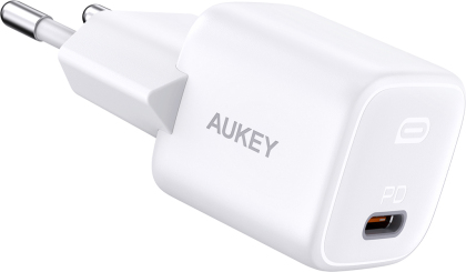 Aukey - Chargeur USB-C PD 20W PA-B1-WT Omnia Mini Blanc