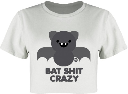 Pop Factory: Bat Shit Crazy - Boxy Crop Top