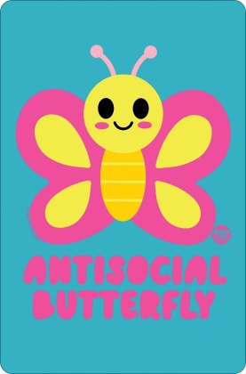 Pop Factory: Antisocial Butterfly - Greet Tin Card