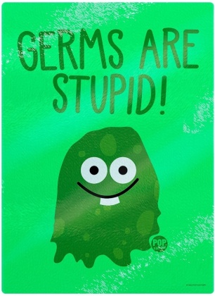 Pop Factory: Germs Are Stupid! - Rectangular Chopping Board
