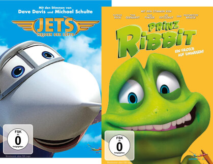 Jets - Helden der Lüfte / Prinz Ribbit - Ein Frosch auf Umwegen! (2 DVDs)