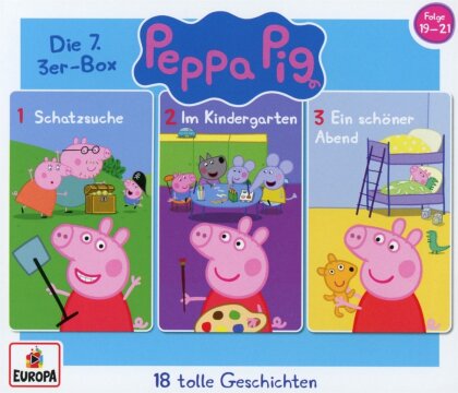 Peppa Pig Hörspiele - 7. 3-er-Box (Folgen 19, 20, 21) (3 CDs)