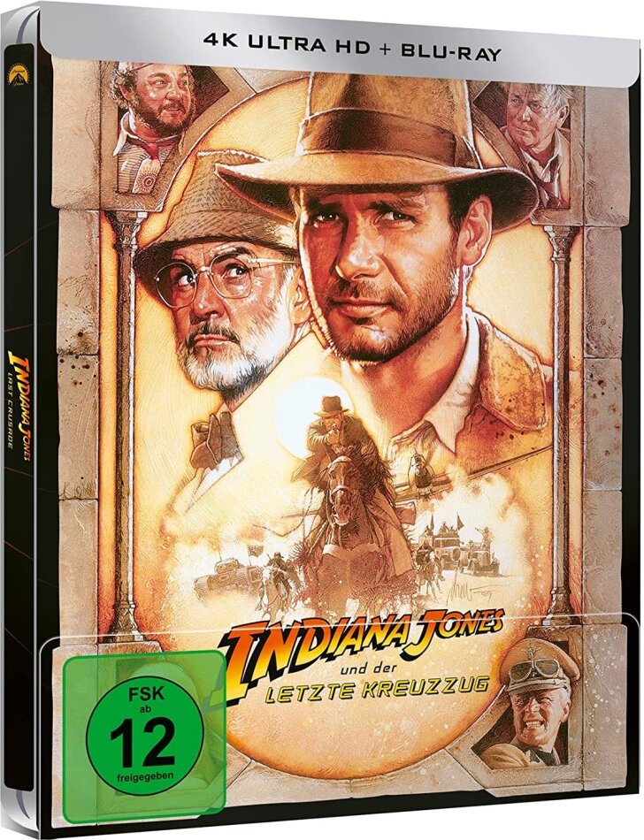 Indiana Jones und der letzte Kreuzzug (1989) (Limited Edition, Steelbook, 4K Ultra HD + Blu-ray)
