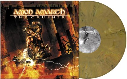 Amon Amarth - Crusher (2022 Reissue, Poster, Brown Beige Marbled Vinyl, LP)
