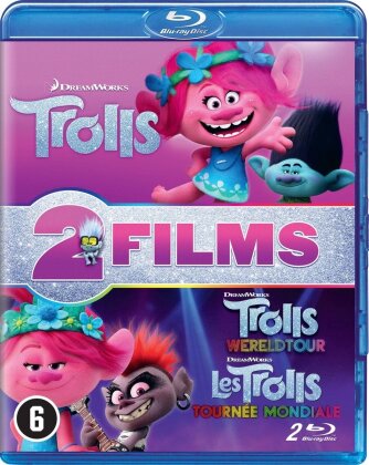 Les Trolls (2016) / Les Trolls 2 - Tournée mondiale (2020) (2 Blu-ray)