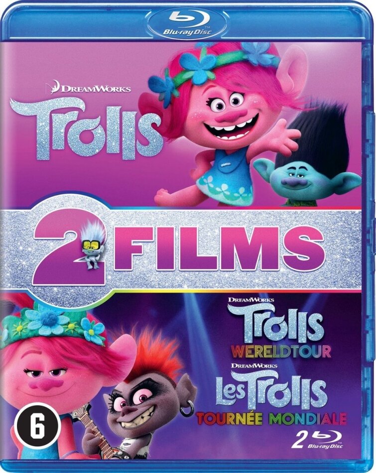Les Trolls (2016) / Les Trolls 2 - Tournée mondiale (2020) 2 Blu-ray