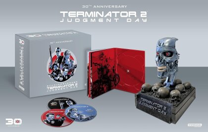 Terminator 2 - Judgement Day (1991) (Statue, Édition Limitée 30ème Anniversaire, Mediabook, 4K Ultra HD + Blu-ray 3D + Blu-ray)
