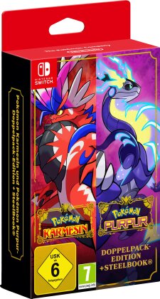 Pokémon Karmesin und Pokémon Purpur-Doppelpack-Edition + SteelBook