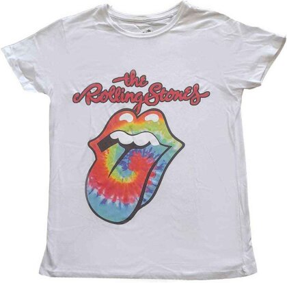 The Rolling Stones Ladies T-Shirt - Tie Dye Tongue