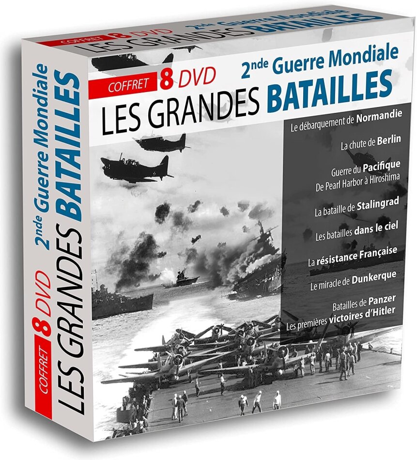 Les grandes batailles 2nde Guerre Mondiale 8 DVDs