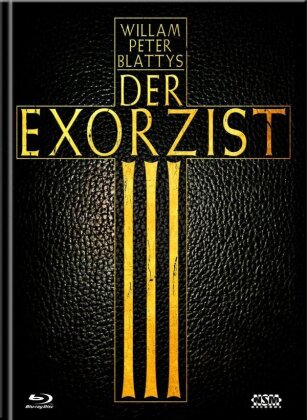 Der Exorzist 3 (1990) (Cover F, Wattiert, Director's Cut, Version Cinéma, Édition Limitée, Mediabook, 2 Blu-ray + DVD)