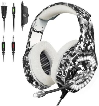 Gaming Headphones - K1 Pro Camouflage Grey
