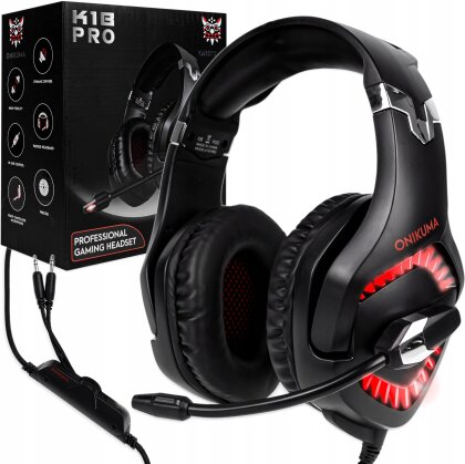 Gaming Headphones - K1 Pro Black Red
