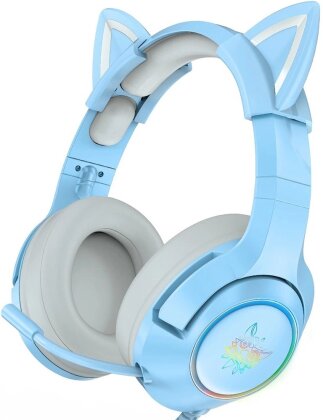 Gaming Headphones - K9 Cat Ears Blue