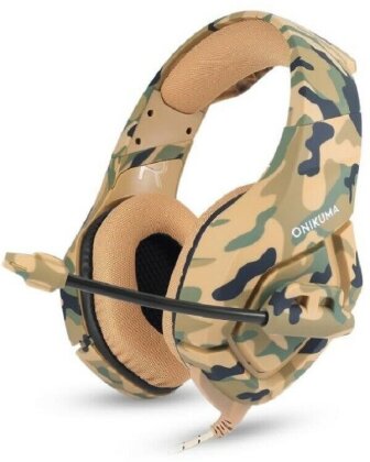 Gaming Headphones - K1B without LED Camo Yellow