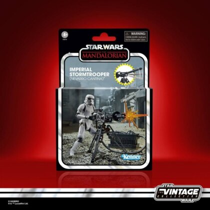 Figurine - Trooper & Cannon - The Mandalorian - Star Wars - 15 cm