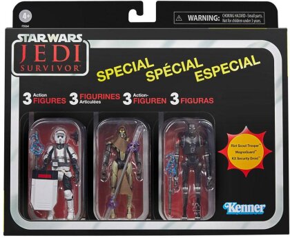 Set de 3 figurines - Star Wars Jedi : Survivor - Riot Scout Troopers - 10 cm