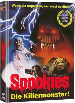 Spookies - Die Killermonster! (1986) (Cover C, Limited Edition, Mediabook, Uncut, Blu-ray + DVD)