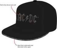 AC/DC - Casquette Snapback Logo Brillant noire