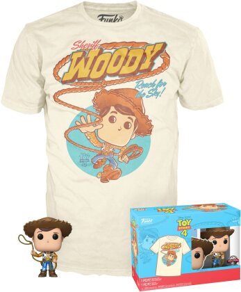 Funko Pop! & Tee - Disney Toy Story: Woody - Taille L