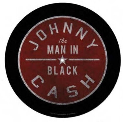 Johnny Cash - Feutrine pour tourne-disque Album The Man in Black 30cm