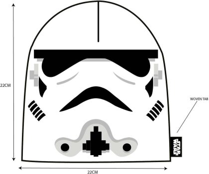 Star Wars - Bonnet Blanc Casque de Stormtrooper