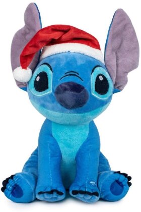 Disney: Play by Play - Stitch Christmas Con Cappellino Natale Peluche 26Cm