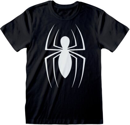 Marvel - T-shirt unisexe Noir Logo classique de Spider-Man