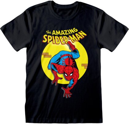 Marvel - T-shirt unisexe Noir Comic Book The Amazing Spider-Man
