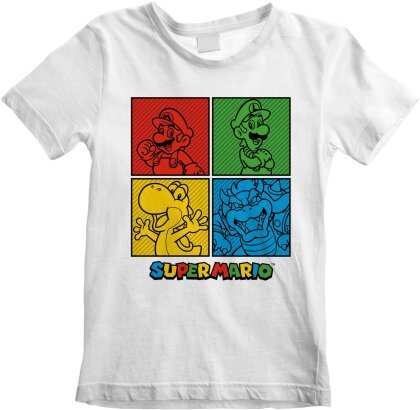 Super Mario: Squares - T-Shirt 7-8 ans