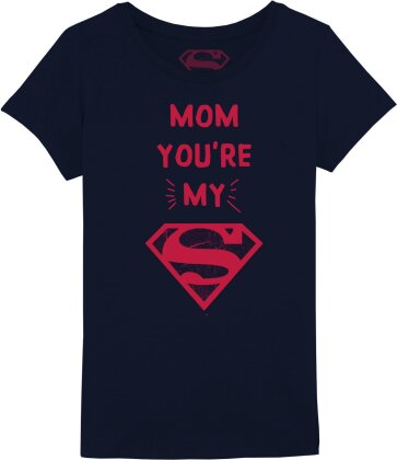 DC Comics - T-Shirt Noir Enfant Maman, Tu es ma Superwoman - 8 ans