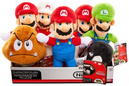 Nintendo - Super Mario Assortiment de peluches 20 cm (Display de 12 pièces)
