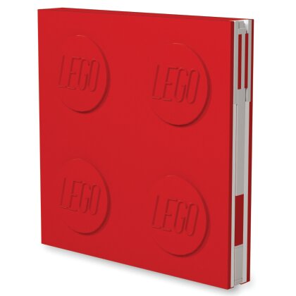 Lego Notebook Deluxe with Pen - Rot