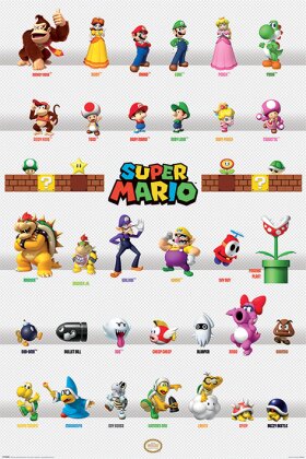 Super Mario Character Parade - Maxi Poster